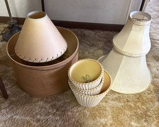Here the lampshades