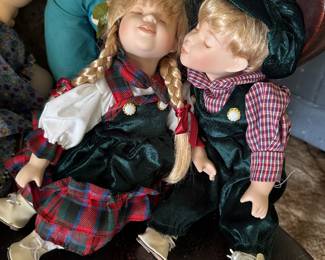 These two are adorable, they’re porcelain and they’re leaning into each other as he kisses his girls cheek!
