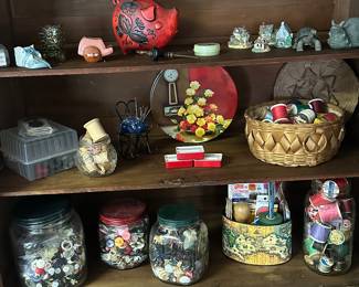 This is the picture of the interior of one of the antique China cabinets in the house!