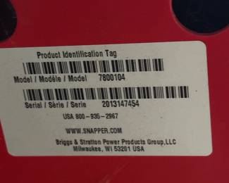 This is an EXCELLENT Snapper Riding Lawn Mower! Model # 7800104 with a Briggs & Stratton Engine!