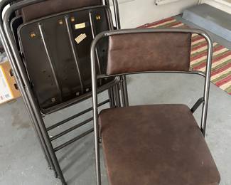 This is a nice set of four vintage Costco folding chairs! Excellent condition!