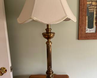 And the lamp is dainty, yet solid brass