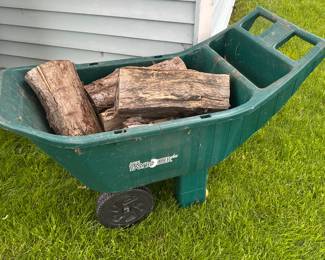 A great HEAVY plastic wheelbarrow!