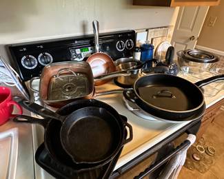 We have cast-iron and all sorts of pots and pans