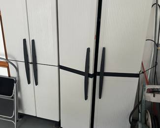 These two are for sale. These are heavy duty plastic cabinets.