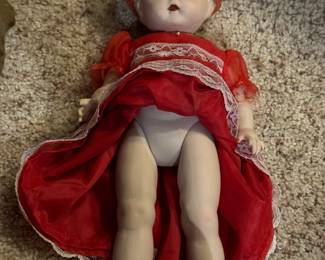 Vintage Bisque Jointed Doll marked LAC 75