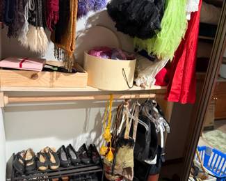 Shoes, Scarves, Tutu's, Handbags.