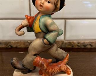 Vintage TMK-1 Hummel Strolling Along Figure - 4.75 in. Tall