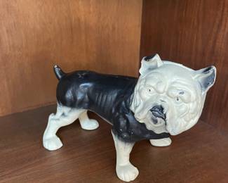 Vintage Cast Iron Bulldog Bank