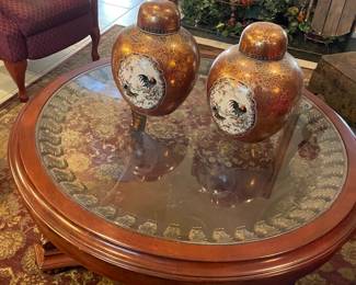 Solid wood coffee table