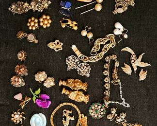 Vintage breaches, earrings