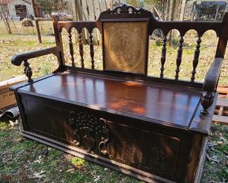 Antique Monk's Bench