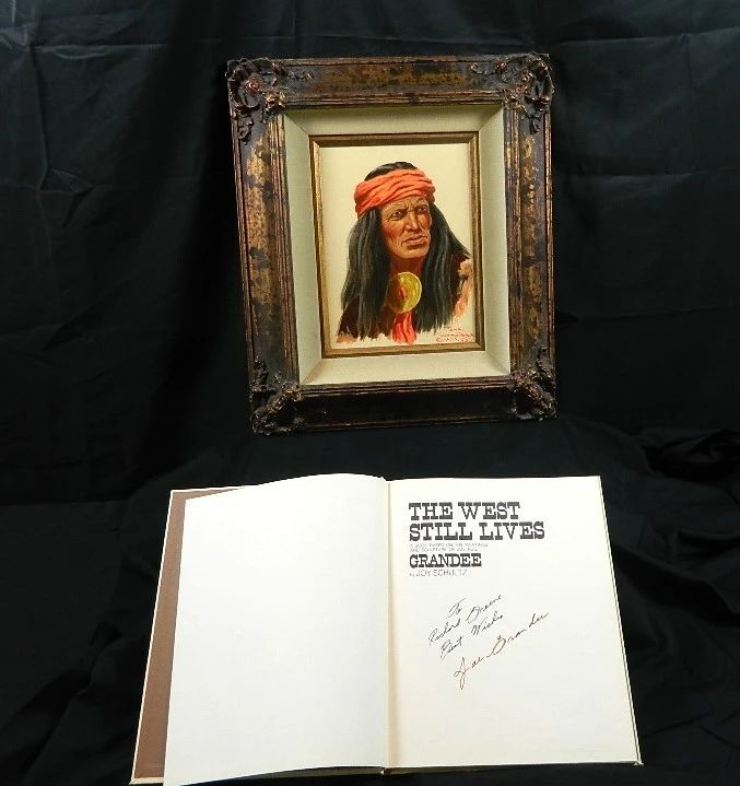 Original Painting by Joe Gandee and Signed Book