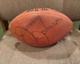 Jimmy Johnson  Autographed Football