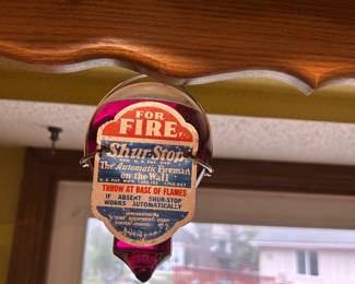 SHUR STOP FIRE EXTINGUISHER - EARLY 1900'S