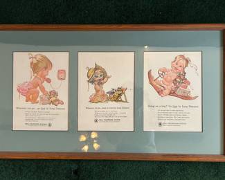 SOUTHWESTERN BELL FRAMED ADVERTISING