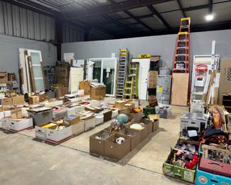 Ladders, Sliding Doors, Water Heaters and Box lots of misc household items and Decor Orlando Estate Auction