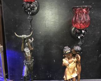 Bronze Sculptures and Vintage Sconces Orlando