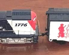 177 - Spirit of '76 HO Scale Locomotive & Car You are buying a used as-is electric/electronic item. We do not guarantee all components are present, and if it is not expressly stated, it is untested.