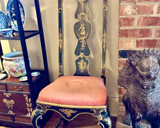 Georgian style chinoiserie chairs 