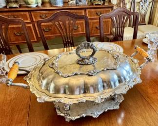 Sheffield silver plated warmer