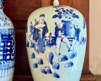 Chinese celedon ginger jar - SOLD