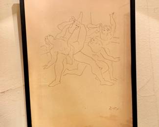 Picasso print of dancers