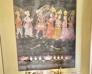 Pichwai painting on cloth