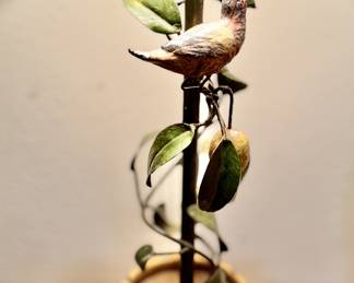 Italian tole enameled lamps