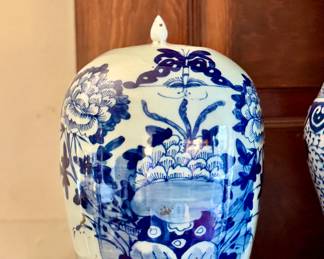 Chinese blue and white ginger jar