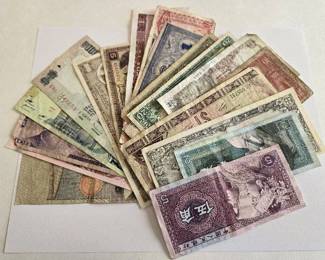 Group of 25 Obsolete Foreign Notes
