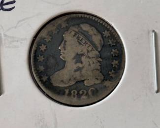 1820 Capped Bust Silver Dime Good Condition