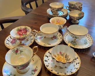 Porcelain Cups and Saucers