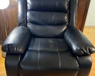 Leather Power Lift Chair w Builtin Recliner