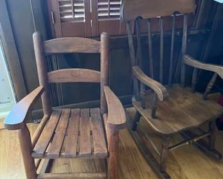 Antique Wood Rockers