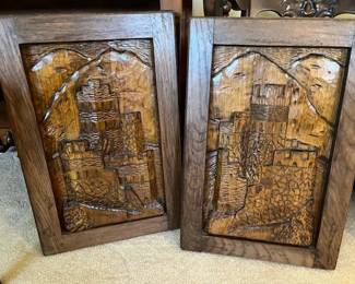 German Wood Carving Wall Hangings