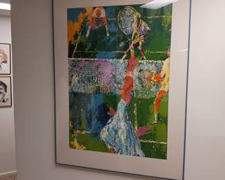 Leroy Neiman Tennis Framed Print