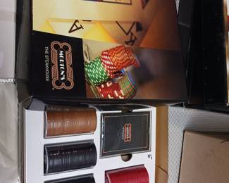 Morton's Steakhouse poker chip set