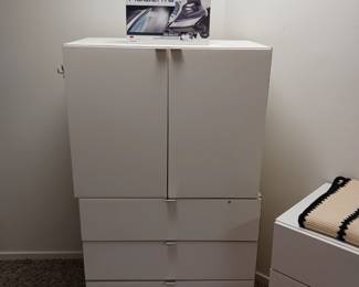 Two piece formica cabinet