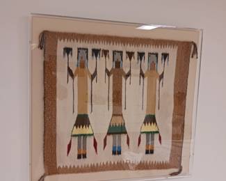 Vintage Yei Rug Navajo