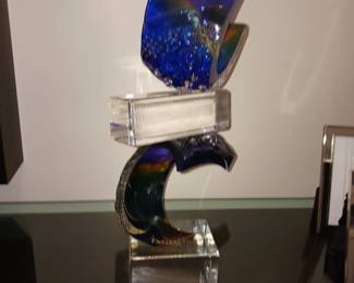Leon Applebaum Glass Sculpture