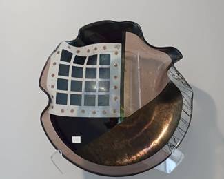 Art glass wall sculpture Bowl