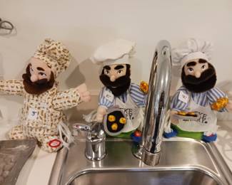 Three Jewish kitsch talking dolls featuring Latka Larry