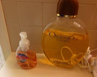 GIANT DISPLAY 10" Bottle Calvin Klein OBSESSION FOR MEN Dummy 32oz Factice