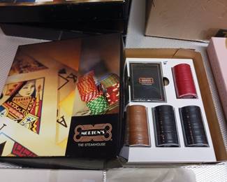 Morton's Steakhouse poker chip set