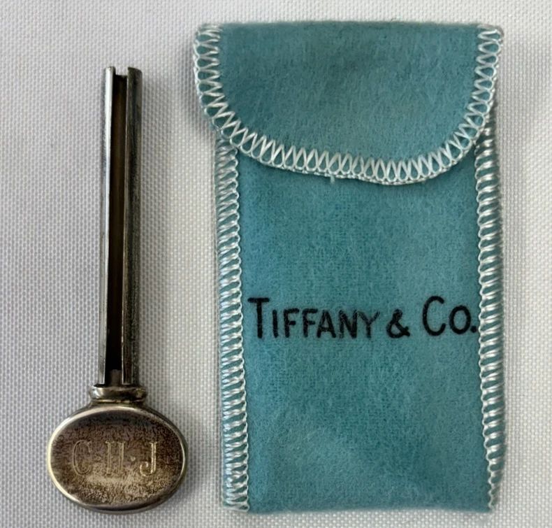 01 Vintage Tiffany Co. Sterling Silver Toothpaste Tube Key