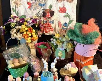 Easter Decorations, Baskets, Floral, Eggs, Etc.