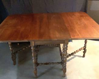 Antique Folding Gate Leg Table
