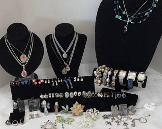 Silver Toned Costume Jewelry