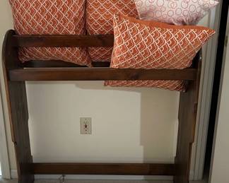 Quilt Rack And Decor Pillows